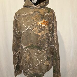 Realtree Camouflage Hoodie with Brown Accents